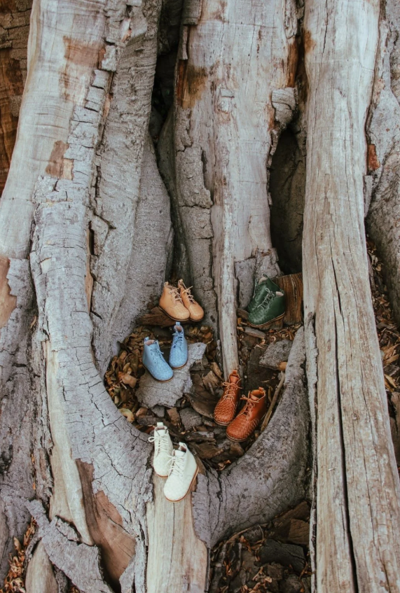 Scout Woven Leather Boots - Buttercream