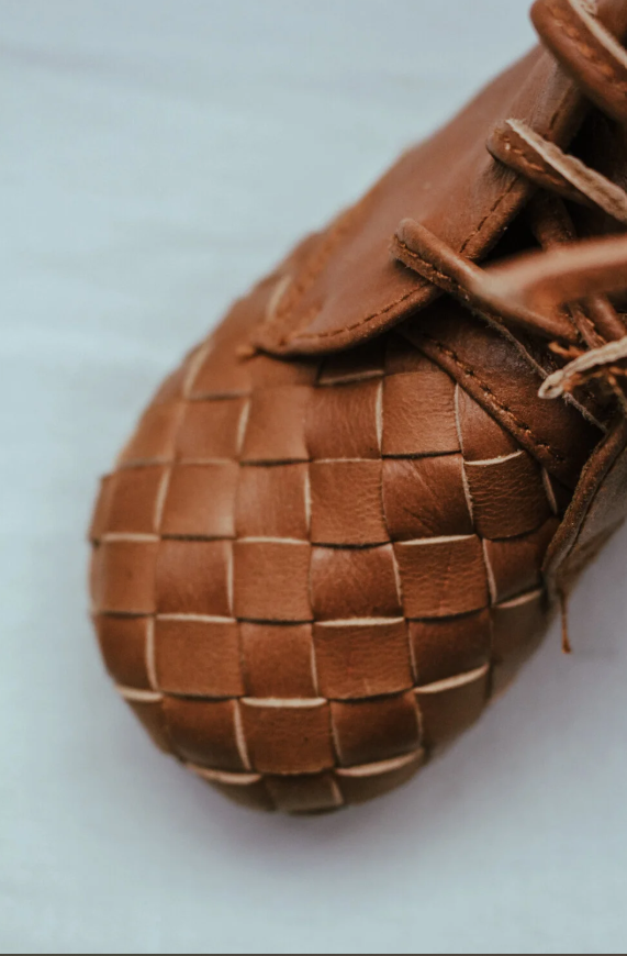 Scout Woven Leather Boots - Clay