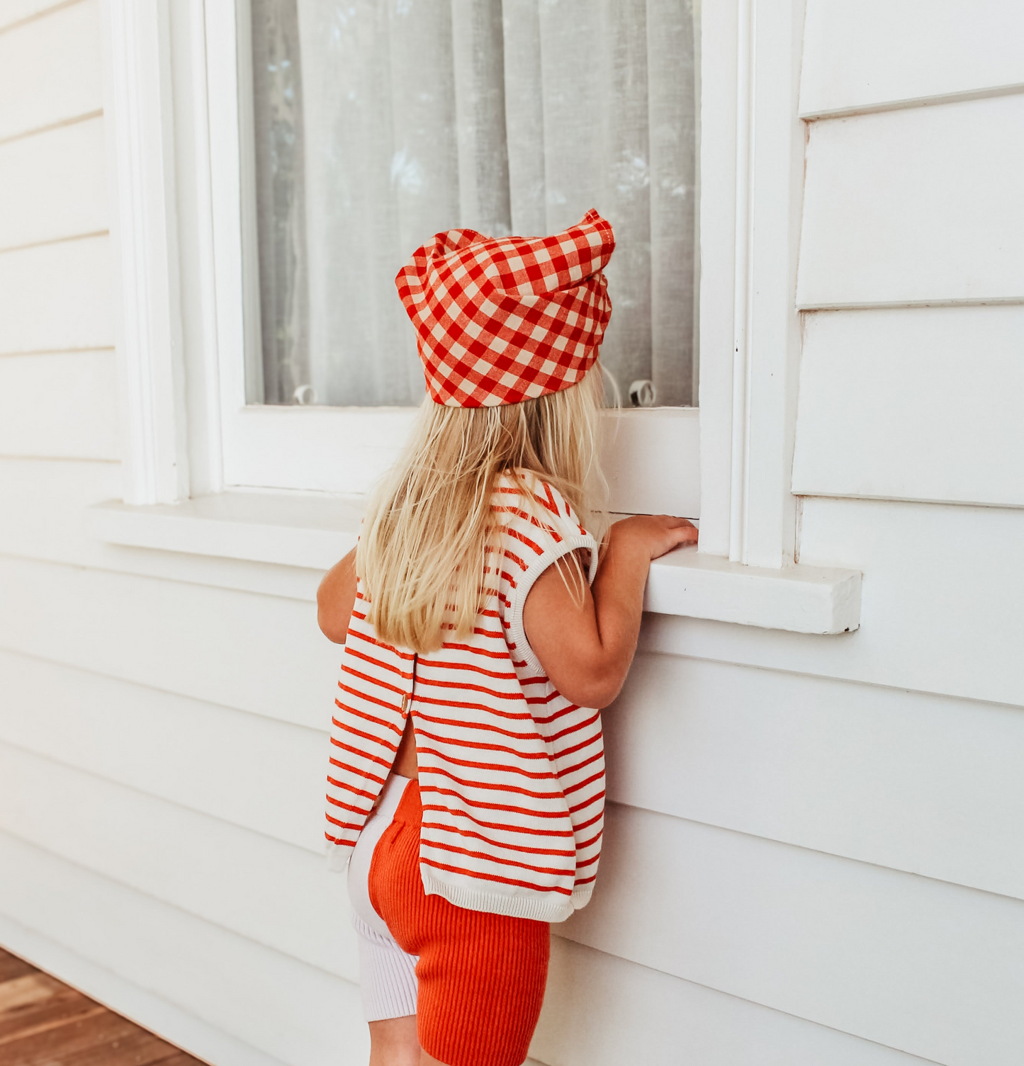 Sticky Lemon Hairscarf | poppy gingham