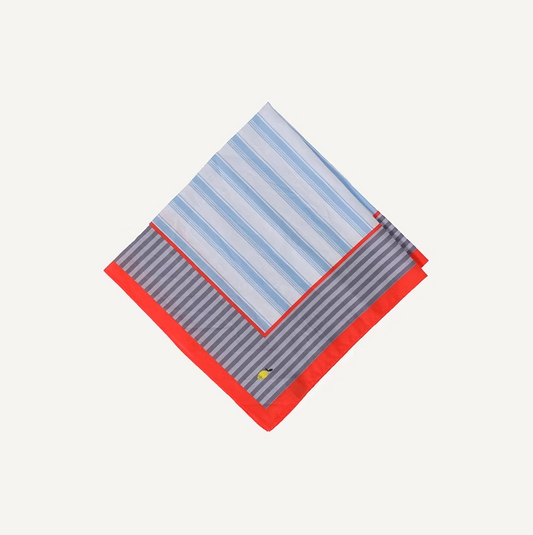 Sticky Lemon Hairscarf | wonders of the deep sea | zissou blue + blue whale