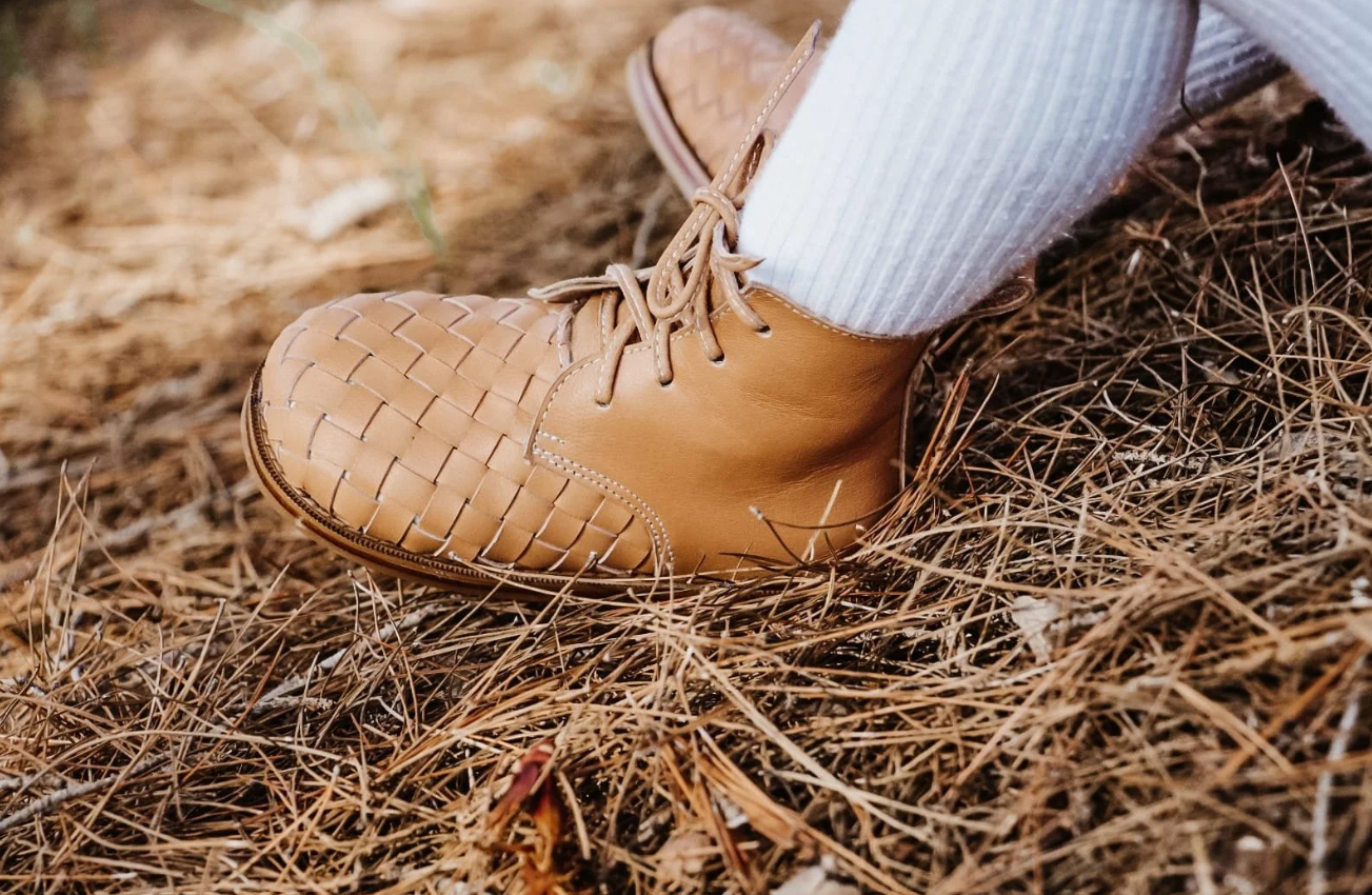 Scout Woven Leather Boots - Crème Brûlée LAST PAIRS sz 8,9,10