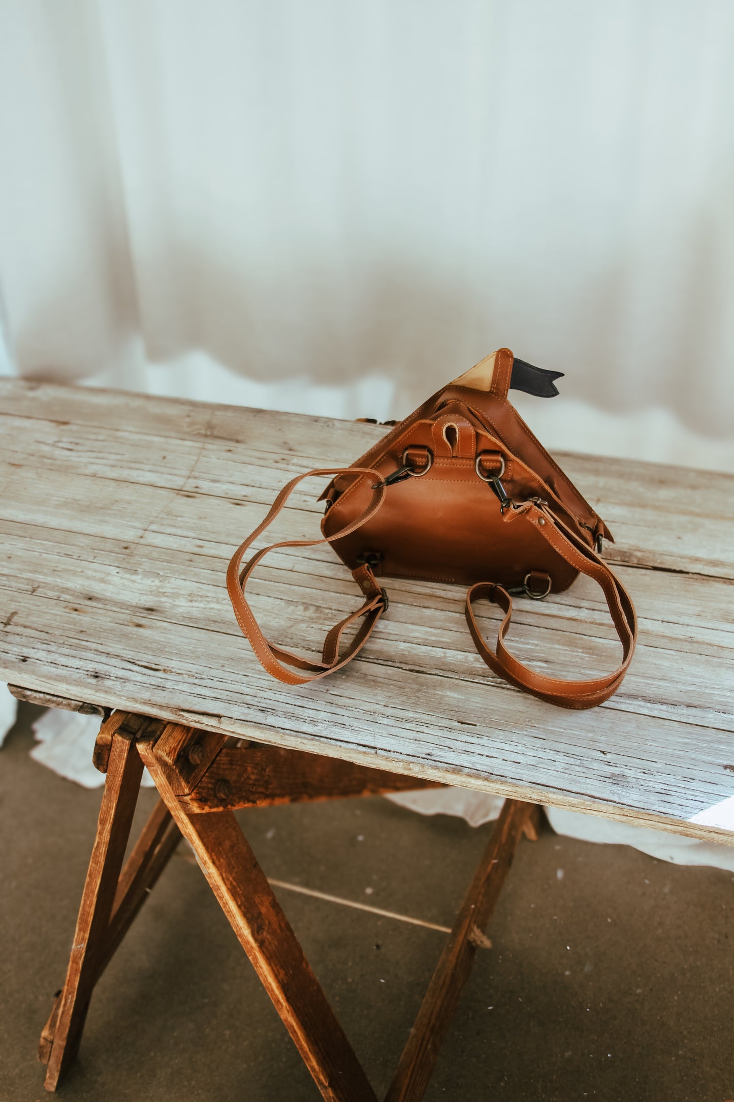 Sailor Leather Satchel Backpack