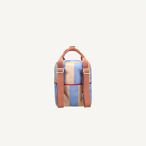 Sticky Lemon backpack small • stripes • cloud blue + twiggy beige