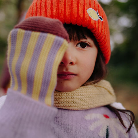 Sticky Lemon Beanie | wonders of the deep sea | red hat
