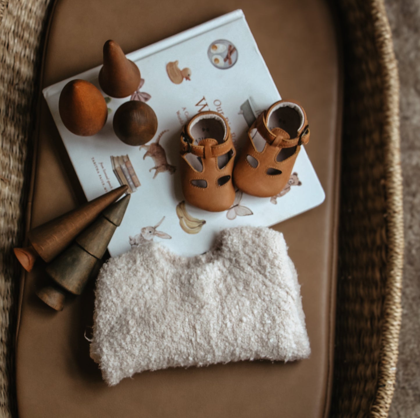 *Coming Sept* Bobbie Mini Leather Baby Shoe - Fawn