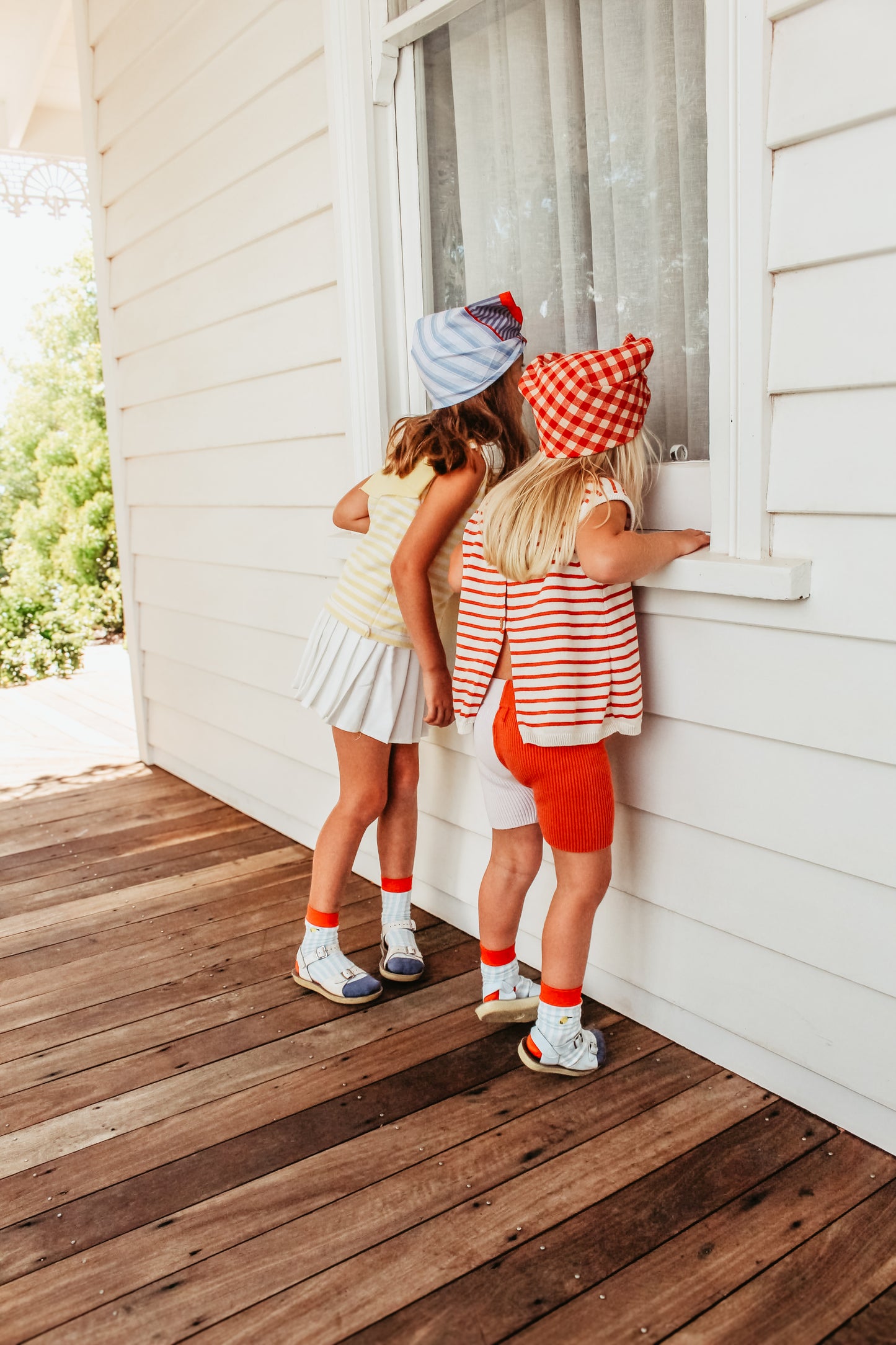 Sticky Lemon Hairscarf | poppy gingham