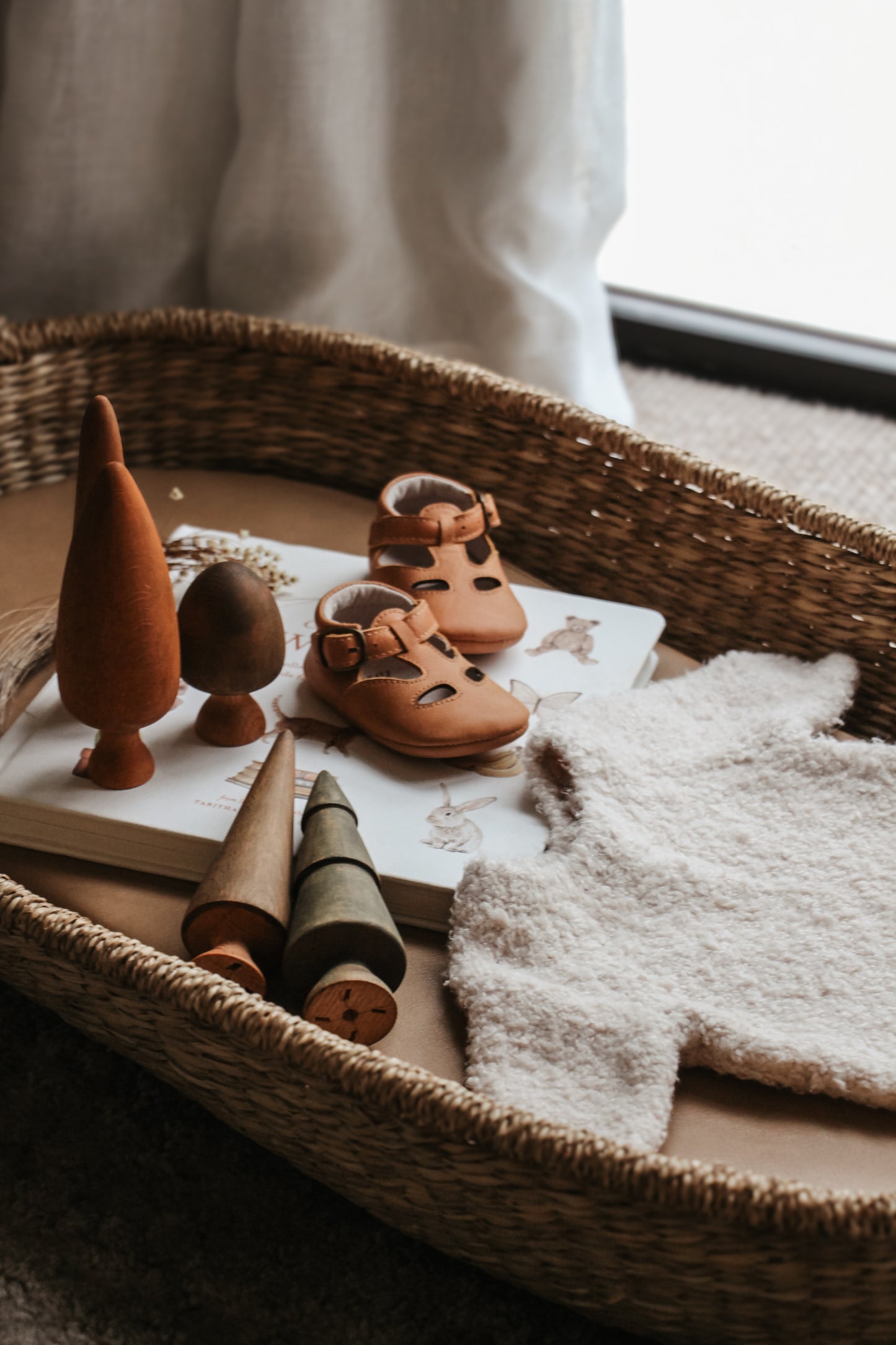 *Coming Soon* Bobbie Mini Leather Baby Shoe - Fawn