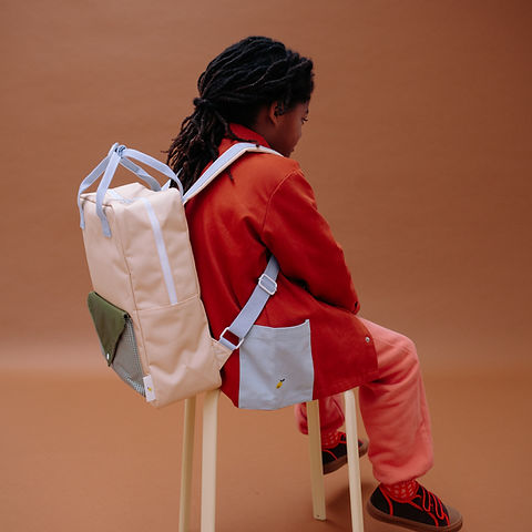 Sticky Lemon backpack large | lemon tree | envelope | twiggy beige