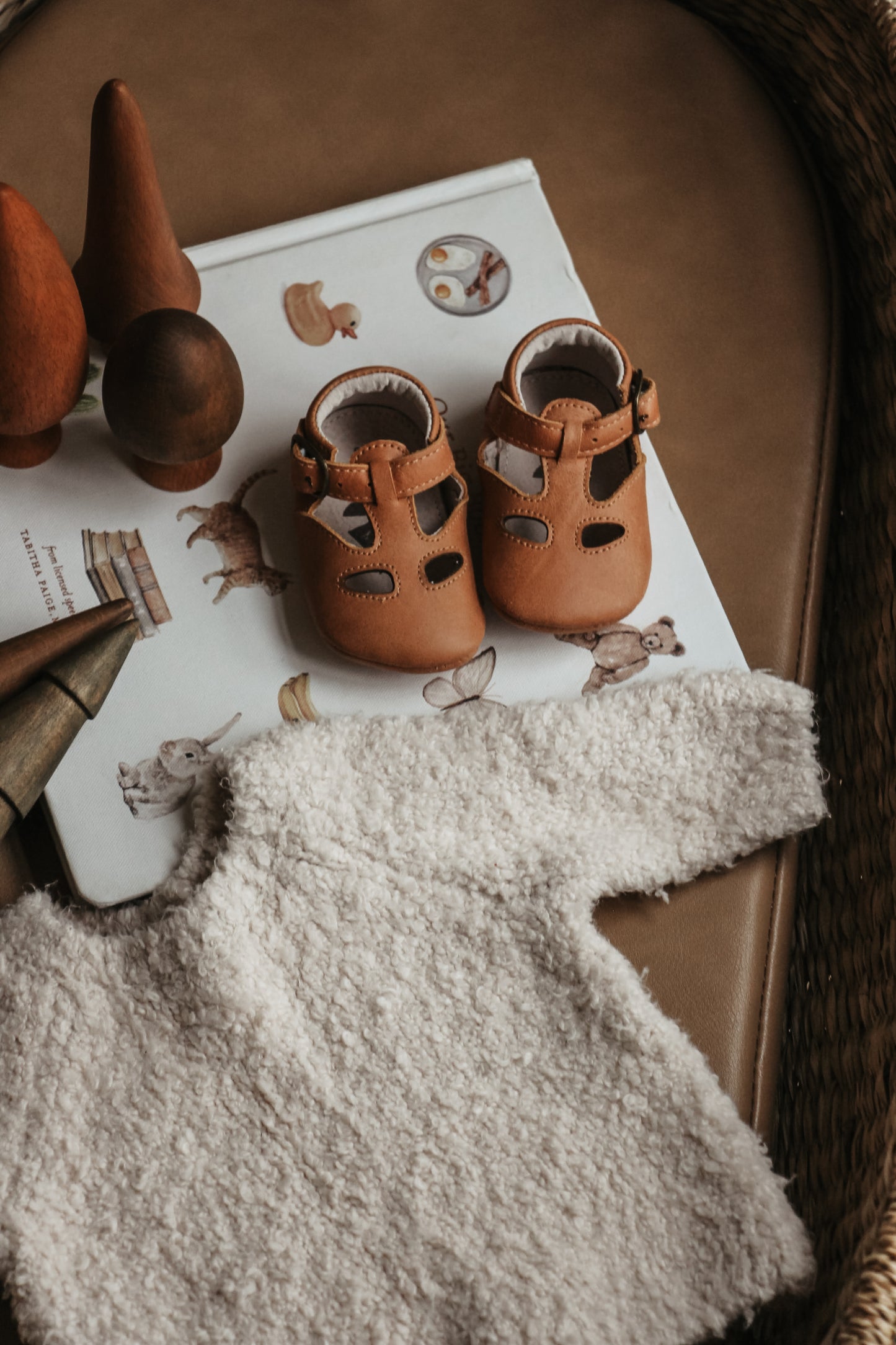 *Coming Sept* Bobbie Mini Leather Baby Shoe - Fawn