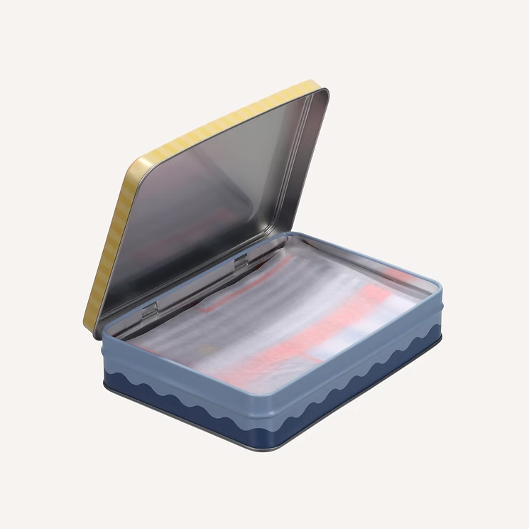 Sticky Lemon Hairscarf | wonders of the deep sea | zissou blue + blue whale