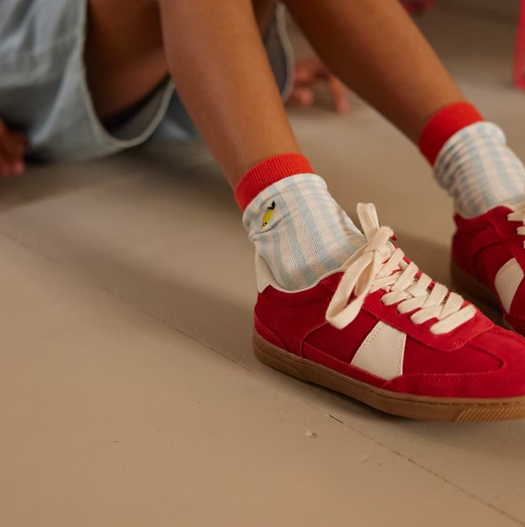 Sticky Lemon socks | stripes | zissou blue