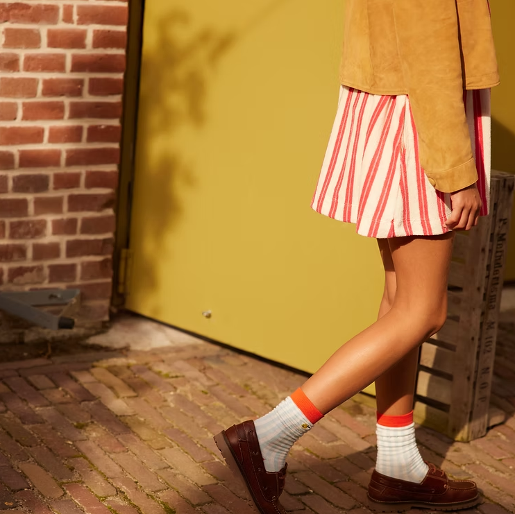 Sticky Lemon socks | stripes | zissou blue